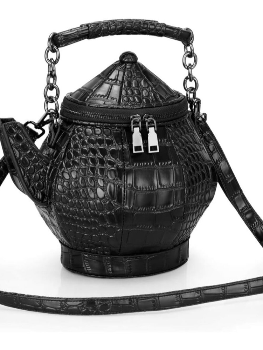Gothic Purse, Creative Teapot Shaped Crossbody Handbag Novelty Witchy Gift Top-h